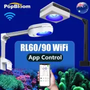 PopBloom 60/90W LED Aquarium Light Full Spectrum Aquarium Reef Light for 40-60cm