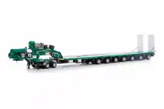 Drake ZT09325 Drake 7x8 Steerable Trailer with 2x8 Dolly Metallic Green - 1:50