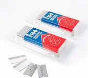FOSHIO - 200 Single Edge Razor Blades, Individually Wrapped Stainless Steel Razor Blades for Scraper Tools