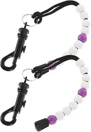 LOORGVEL 2pcs Golf Scorer Used Golf Counter Clicker Purple Golfing Tools Beads Bead Stroke Tracker Key Counter Keeper Score Golfing Accessories Blue Your Plastic Purple