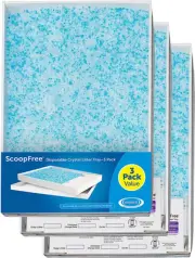 Scoopfree Replacement Crystal Cat Litter Tray Self Cleaning Automatic Cat Litter