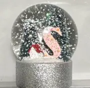 St. Nicholas Square Letter S Snow Globe