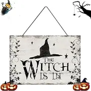 Halloween Signs - Wooden Wall Spider Decor - Happy Halloween Plaques Spooky Hangings Decorations for Home Wall Decor Farmhouse Signs for Front Door