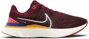 [Nike] Men's React Infinity Run Flyknit 3 Running Shoes, Dark Beetroot/White, 9 M US