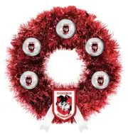 St George Dragons NRL Christmas Xmas Wreath