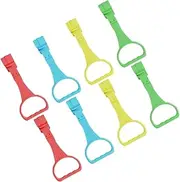 Yardwe 8Pcs Nursery Bed Pull Rings for Standing Training Lightweight Portable Safe Practice Tool for Encourages Walking Development