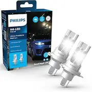 Philips Ultinon Pro6000 Boost Gen2 Direct-fit H4 LED Headlight Bulb with Road Legal*, +300% Brighter Light**