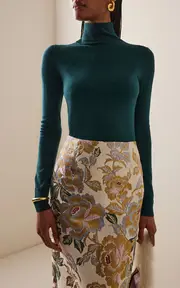 [Carolina Herrera] Fine-Knit Virgin Wool-Blend Sweater