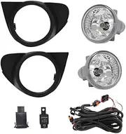 Compatible for Toyota Echo Vela 2002 2003 2004 2005 Car Fog Lamps Halogen Front Bumper Daylights DRL Daytime Running Light Covers Wire