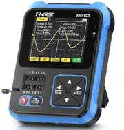 Fnirsi Mini Oscilloscope Fnirsi DSO-TC3 Digital Oscilloscope Transistor Tester Function Signal Generator 3 in 1 Multifunction Electronic Component Tester (DSO-TC3 with P6100)