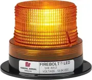 220250-02 Firebolt LED Beacon, Class 2, Permanent Mount with Amber Dome