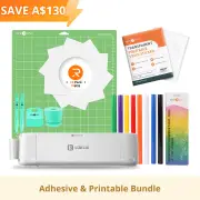 [Adhesive & Printable Bundle] LOKLiK iCraft™ Cutting Machine + Adhesive & Printable Bundle(8 rolls adhesive vinyl , 75 sheets printable paper, essential tools)