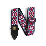 Ernie Ball Taos Fire Red Jacquard Guitar Strap 4639