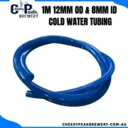 1M Cold Water Tubing - 12mm OD & 8mm ID Tubing - StillFlex / Turbo 500 / Yeast