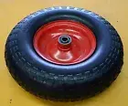 2 of 13" Flat Free Puncture Proof Pneumatic Trolley WHEELBARROW CART 4.00-6
