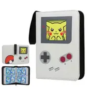 Trading Card Binder 4-Pocket Binders For Cards 400 Cards PU Yugioh Cards Pokemon TCG Card Album Folder Books Case with Zipper (Dark Pazzle) Gift.