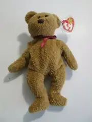 TY BEANIE BABY ULTRA RARE "CURLY THE BEAR" #4052 WITH TAG ERRORS 4-12-96