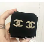 二手精品 CHANEL 雙C 耳環 超讚