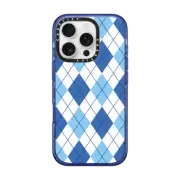 iPhone 16 Pro Impact Case MagSafe Compatible ARGYLE BLUE