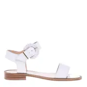 Baldinini - White Leather Sandals 39
