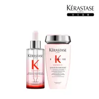 在飛比找momo購物網優惠-【KERASTASE 巴黎卡詩】粉漾芯生調理組 清爽型(頭皮