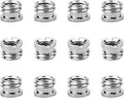 Convert Screw Adapter, 12 Pcs Camera Convert Screws, 1/4 Inch to 3/8 Inch Thread Adapters Reducer Bushing Tripod Screw Camera Spigot Convert Screws for Camera Tripod Ball Head Gimbal Flash Support