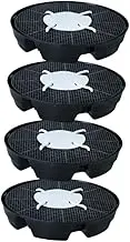 ＫＬＫＣＭＳ 4Pcs Self Watering Pot Base Set Patio Indoor Fabric Pot Base No Accumulation