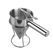 Stainless Steel Funnel Octopus Balls Funnel Tool, Waffle Batter Dispenser