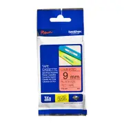 Brother TZe-421 Laminated Tape 9mm x 8m Black on Red