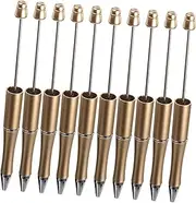 FUNOMOCYA Bead Pen Kit 10 Pcs Plastic Bead Pens Silicone Baking Mat Supplies for Beading Journaling Student Teacher