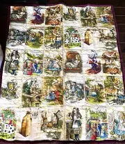 Vintage Brand New Victorian Trading Company Alice in Wonderland Quilt