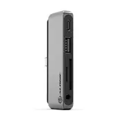Alogic UCANCCR Anchor Card Reader Hub 4-in-1 USB-C (PD 60W) 480Mbps 3.5mm Audio Jack