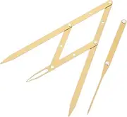 OFFIGAM 1pc Sliding Stainless Steel Eyebrow Ruler Precision Measuring Tool for Symmetry for Beginners Makeup Application and Eyebrow Grooming Golden Ratio Design