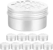 Ipetboom Dog Scent Training Case 10pcs Dog Training Scent Box Thread Kit Container with Lid Work Tools Dog Scent Training Canisters Dog Scent Work Tins Aluminum Silver Scent Training Tool