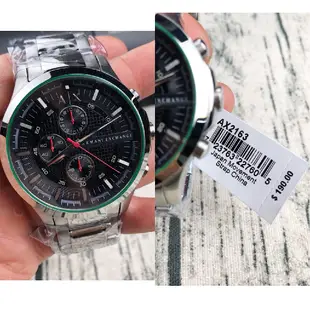 Armani Exchange AX 阿曼尼 手錶 機械錶 三眼 鋼錶帶 多款可挑 皮錶