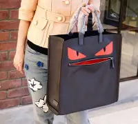 在飛比找Yahoo!奇摩拍賣優惠-Fendi 7VA367 Monster Tote 怪獸托特