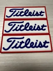 Set of 3 PVC Embossed Raised Lettering Sew on 3” x 1" Golf Patch