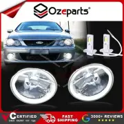 Pair LH+RH Halo Fog Light Lamps + LED Globes For Ford Falcon BA BF XR6 XR8 02~08 (for: Ford)