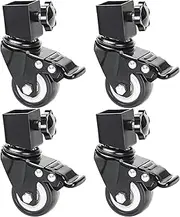 Stone Griddle - Caster Wheel Set with Brakes, 4-Pack Swivel Wheels for Rolling Support | Locking Base Accessories for 17 Inch and 22 Inch Tabletop Cooking Station Stand Mobility