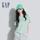 Gap 女裝 Logo圓領短袖T恤-淺綠色(874321)