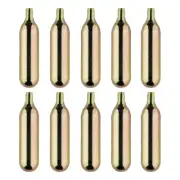 10PCS CO2 Canister Non Threaded Cartridge 12g Inflator Gas For Bike Tyre