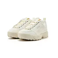 在飛比找Yahoo奇摩購物中心優惠-FILA DISRUPTOR KNIT v2 中性運動鞋-米