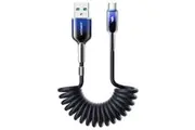 USB to Type-C Coiled Cable - Fast Charging Data Cable 1.5M