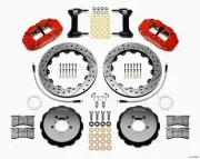 Wilwood for Narrow Superlite 6R Front Hat Kit 12.88in Drill Red 2012-Up Toyota /