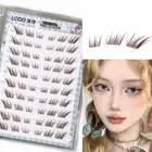Wispy Brown Lash Clusters Individual Fake Eyelashes DIY Eyelash Extension
