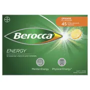 Berocca Energy Orange 45 Effervescent Tablets