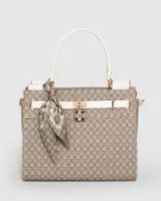 Stephanie Square Scarf Tote Bag