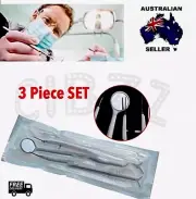 Dental Hygiene Tools Dentist Mirror Tooth Picker Flossing Teeth Cleaning Set AU