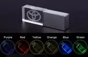 USB Flash Drive 2.0 Metal Stick Car Logo Toyota Lover Driver Gift Cool LED Light