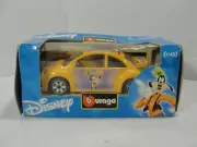 Burago Disney Goofy Yellow VW Beetle 1/43 Car